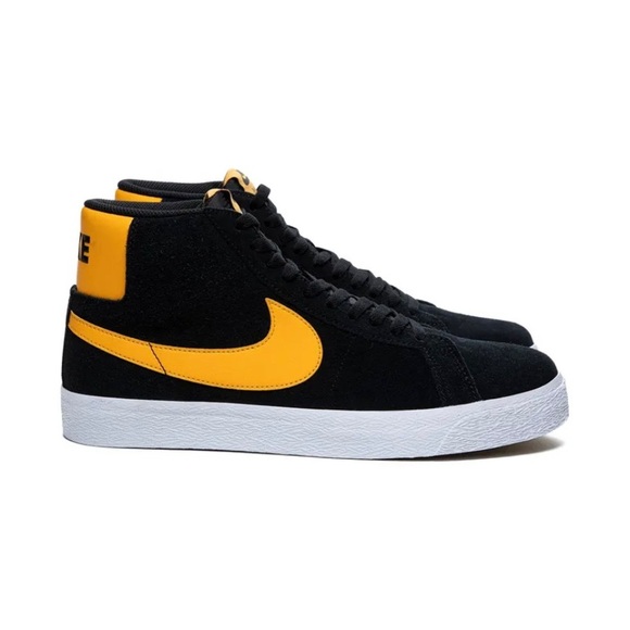 ZOOM BLAZER MID SB 'BLACK UNIVERSITY GOLD' - Picture 3 of 13